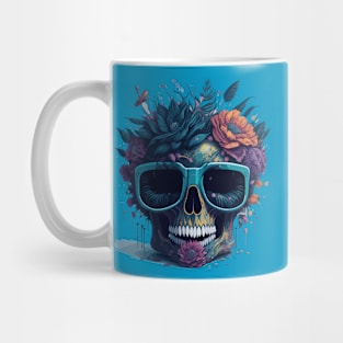 Pastel Flower Skull Mug